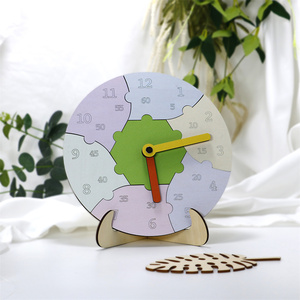 Phong cách mới Đồng hồ hỗ trợ giảng dạy trẻ em bằng gỗ hỗ trợ giáo dục để biết thời gian - Product Image 6