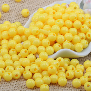 Acrylic Round <b>Beads</b> 6-10mm Loose For Jewelry Making Bulk Pack - Product Image 1