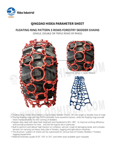 Giá tốt Trung Quốc hidea nhà sản xuất 3 hàng khai thác gỗ <span class=keywords><strong>chains</strong></span> nổi Vòng lốp <span class=keywords><strong>chains</strong></span> rừng skidder chuỗi - Product Image 6
