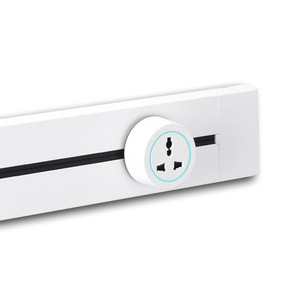 Ổ cắm điện ổ cắm/đa ổ cắm có thể tháo rời với Quá tải bảo vệ USB <span class=keywords><strong>Adapter</strong></span> mỏng bề mặt gắn ổ cắm đường sắt - Product Image 1