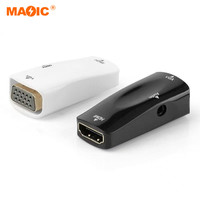Adaptador HDMI a VGA Macho a Macho para HDTV, Computadora, Reproductor de DVD, Monitor