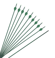 12 flèches de tir à l'arc vertes fluorescentes en fibre de carbone avec pointes remplaçables pour arc composé et arc classique, pour la chasse et l'entraînement