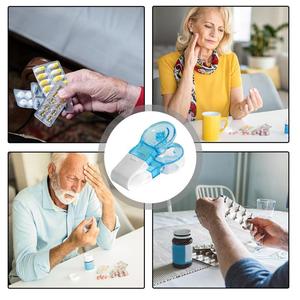 กล่องใส่ยาแบบพกพาขนาดเล็ก กล่องจัดเก็บยาแบบพกพา ดีไซน์กล่องเก็บยาสำหรับใช้ในบ้านและการเดินทาง - Product Image 6