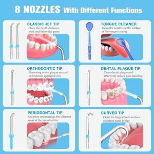 Puntas de Repuesto para Irrigador Bucal, Cabezales de <span class=keywords><strong>Cepillo</strong></span> No Recargables, Otro Tipo de Tanque de Agua, Hecho en China/GUA - Product Image 4