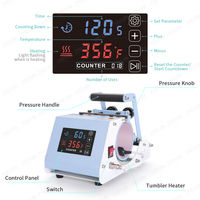 Machine à presser les gobelets PYD Life 2 en 1 30oz 40oz, impressions par sublimation, impression à plat, nouvelle