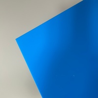 Feuille acrylique opaque bleu moyen, feuille acrylique coulée 100% PMMA vierge