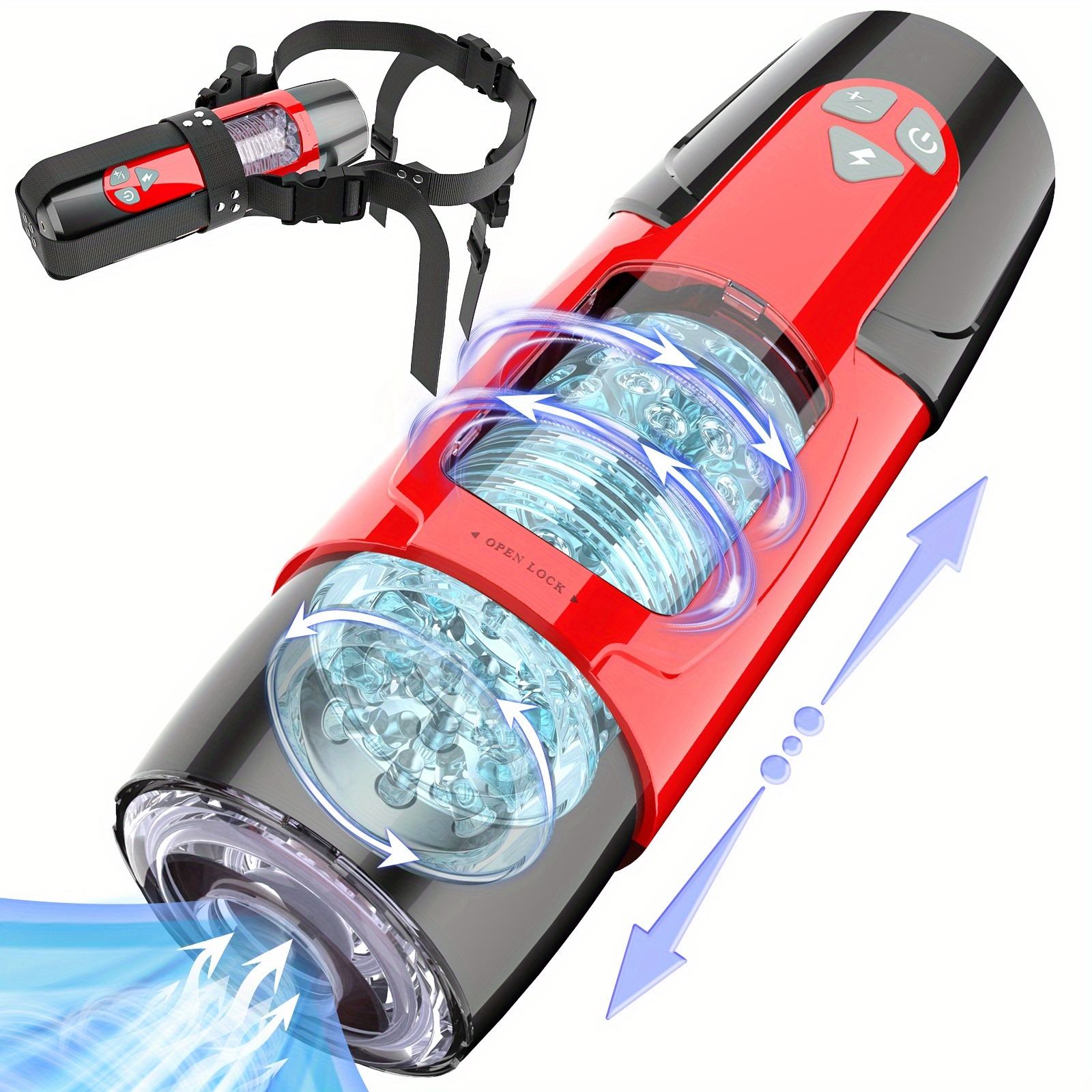 Red (Masturbator cup+ belt)