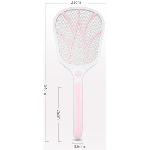 Matamoscas Eléctrico Recargable con Luz LED en Colores Rosa y Azul para Uso en Interiores y Exteriores - Product Image 2