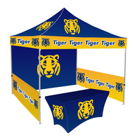 Tentes personnalisées Adamx en tissu Oxford 400D/600D avec impression par sublimation, en aluminium, ignifuges, imperméables et résistantes aux UV pour l'extérieur