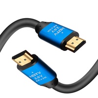 Câble HDMI 2.0 Ethernet plaqué or de qualité supérieure 4K 8K 30HZ 60Hz Mâle-Mâle pour Ordinateur Portable Moniteur PS5 PS4 Xbox - Emballé pour Usage Domestique