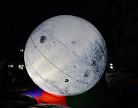Système solaire gonflable en PVC rougeoyant de haute qualité ballon de planète lune boule de planète gonflable