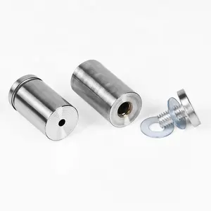 Stainless Steel Round Threaded Standoff For Mirror Wall