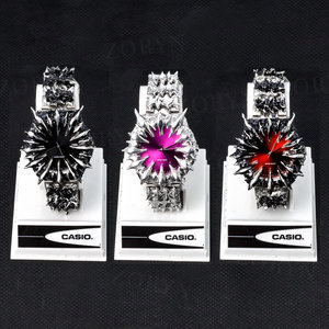 Jam Tangan Pria Gaya Gotik Kristal Safir Baja Tahan Karat dengan Gerakan Kuarsa Terinspirasi Y2K, Moissanite Digital CZ Mewah Kustom. - Product Image 5