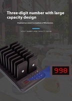 Système de téléavertisseur sans fil en gros pour fabricants avec 16 téléavertisseurs de table, système d'appel de serveur 433 MHz pour restaurant de restauration rapide