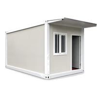 Maison préfabriquée moderne en conteneur, bureau de chantier portable, poste de garde, cabine de sécurité, abri modulaire en acier, unité en kit