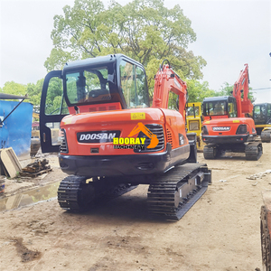 Excavatrice sur pneus DOOSAN Dx60 de haute qualité, 6 tonnes, modèle 2018, capacité de la benne de 1,5 m, prix bas, moteur Yanmar, puissance de 39,7 kW - Product Image 5