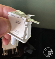 Interrupteur à glissière DPDT 6 broches de qualité commerciale avec interverrouillage : 16A 250V en plastique, type Push-Pull pour porte de machine de jeu d'arcade