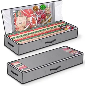 Schlussverkauf Weihnachtsverpackung Papier-Aufbewahrungsbox mit Tasche Geschenkverpackung Aufbewahrungsbeutel für Bänder Feiertagsaccessoires