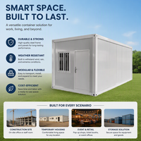 Maison conteneur portable à assemblage rapide, traitement de surface anti-vieillissement, design moderne, étanche pour hôtels et villas extérieurs à long terme