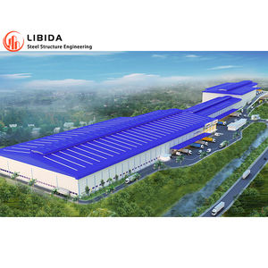 中国工厂定制设计廉价工业快速建筑预制钢金属仓库建筑 - Product Image 6