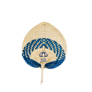 Paille Seagrasss Bambou Coloré Ventilateur D'été Main Feuille De Palmier Tissé Ventilateurs Articles De Fête Camping Traditionnel Écologique Durable - Product Image 1