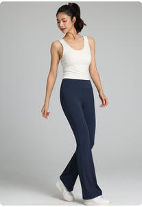 Pantalones de yoga de microfibra de nailon ultraelásticos con control de abdomen y cintura elástica, para correr, sensación de segunda piel, estilo Joker, moda deportiva. - Product Image 4