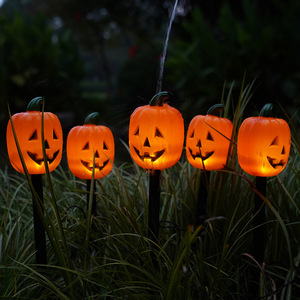 Halloween <b>Ground</b> <b>Stake</b> Solar IP65 Light Spooky Doll Head Pumpkin Ghost Witch Waterproof Outdoor Garden Lawn Yard Scary Party - Product Image 2