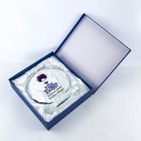 Trophée en verre cristal vierge 2026 - Design octogonal multi-facettes, idéal pour l'impression UV, le sablage et la personnalisation