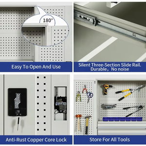 أثاث ورشة عمل معدني 2 باب للخدمة الشاقة قابل للتخصيص لمرائب تصنيع المعدات الأصلية - Product Image 4