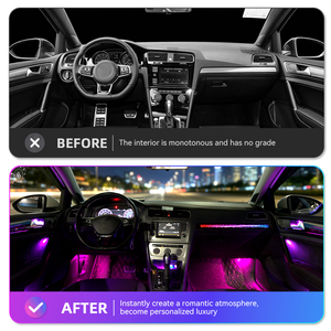 KYNCHO per VW Golf <span class=keywords><strong>7</strong></span> Kit Luci Ambientali Auto 64 Colori LED Controllo Bluetooth APP Stile Cubo Magico Galaxy Illuminazione Interna - Product Image 4