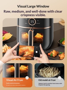 German Imported <strong>Air</strong> Fryer Visible Smart Touch Screen Control Oil-Free Non-Stick Pan Liner Household 2024 New Model Oven - Product Image 2