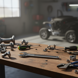 Open End <b>Wrench</b> 9mm Chrome Vanadium Steel For Mechanical Repair - Product Image 3