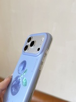 Coque de protection créative anti-chute avec lanière courte et breloque mignonne Myrtille pour iPhone 18 Pro Max, compatible iPhone 17 16 15 14 13