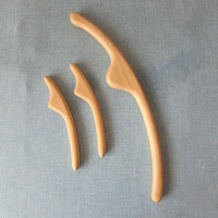 Vente chaude Gua Sha en bois naturel pour le visage méridien grattage corps ventre élimination de la Cellulite V visage Shaper produit de Massage