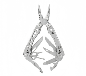 Pince pliante multifonction en acier inoxydable, outil multifonction d'urgence pour le camping en plein air - Product Image 1