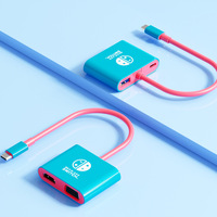 Sertifikasi Terbaru 4-in-1 Nintendo Switch Dock Type-C /VGA Converter Adaptor Layar Proyeksi 4K Tersedia di Stok