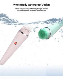 Máquina Eléctrica de belleza <span class=keywords><strong>Facial</strong></span> sónica 4 en 1, Kit de Spa de masaje <span class=keywords><strong>Facial</strong></span>, exfoliante, impermeable, cepillo de limpieza <span class=keywords><strong>Facial</strong></span> con Base - Product Image 6