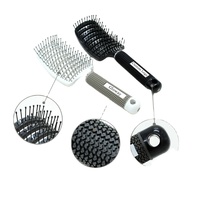 Outils de coiffure, brosse à cheveux antistatique massante, brosse à cheveux courbée à ventilation, brosse démêlante, Escova De Cabelo Profissional
