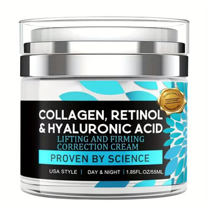 Crème au collagène avec rétinol et acide hyaluronique, hydratant anti-âge jour et nuit, éclaircissant pour la peau, huile pour le visage et le corps - Product Image 2