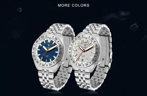 <span class=keywords><strong>CADISEN</strong></span> 8231, reloj mecánico automático para hombre, estilo de negocios, correa de acero madura suave, reloj de pulsera informal impermeable de 100M para hombre - Product Image 6