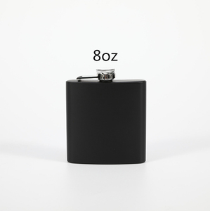 6Oz 7Oz 8Oz Mini Matteสีดำแบนสร้างสรรค์ของขวัญแอลกอฮอล์ 304 สแตนเลสสตีลวิสกี้เหล้าหนัง<span class=keywords><strong>Hip</strong></span>ขวดสำหรับสตรี - Product Image 6