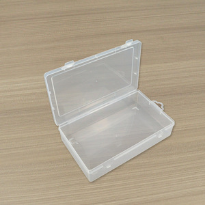Rectangular Transparent Plastic Storage <b>Box</b> 23.7x14.3x5.2cm With Lid For Documents Electronics Toys Organizer - Product Image 3