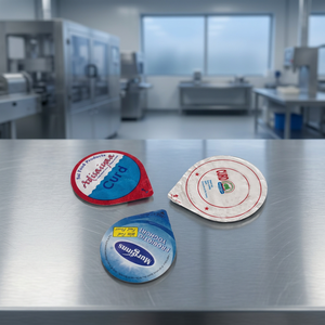 Custom Logo Aluminum Foil Sealing <b>Lid</b> for Food and Beverage <b>Containers</b> Wholesale Printed Induction Seal Foil for <b>Plastic</b> Cups - Product Image 2