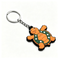 Pinshuo, fabricant depuis 20 ans, porte-clés en caoutchouc souple PVC 2D avec impression UV écologique, logo personnalisé, pour cadeaux promotionnels