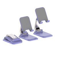 Support de téléphone portable pliable et réglable, base en métal, support de téléphone de bureau, support antidérapant pour tablette, pour iPad, pour tous les smartphones