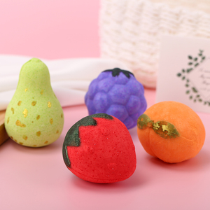 Bombes de bain effervescentes OEM en gros, biologiques, au jus de pamplemousse, au sel, marque privée, mélange apaisant, style mignon, boîte cadeau, forme lavable, 3 ans - Product Image 3