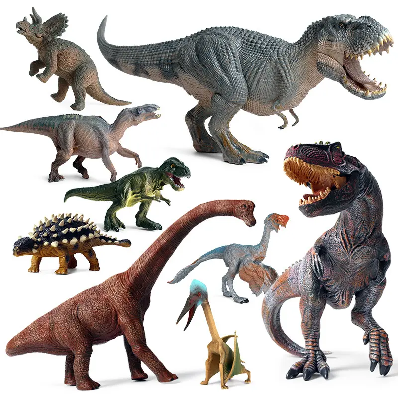 Garçons enfants jouets Cool dessin animé Jurassic Velociraptor animaux modèles figurine Zoo cadeaux en gros jouets éducatifs pour enfants