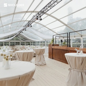 Tentes de réception pour 200, 300, 500 personnes, structure en aluminium, toit transparent, tente de luxe romantique personnalisée avec parois en PVC - Product Image 5