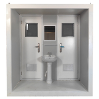 Toilettes portables en conteneur, livraison gratuite, toilettes portables recyclables, cabine de toilettes portable, camping en plein air, toilettes préfabriquées
