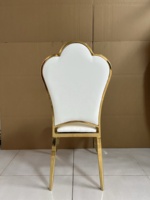Sillas de Acero Inoxidable Doradas, Lujosas y Elegantes, Ideales para Hoteles, Restaurantes de Alta Gama, Salones de Banquetes y Lugares para Bodas
